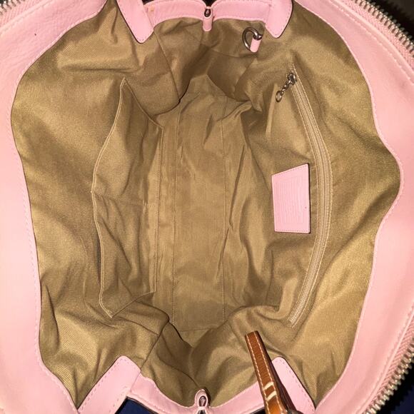 Coach Pebbled Pink Chelsea Satchel 10887 - Picture 4 of 10